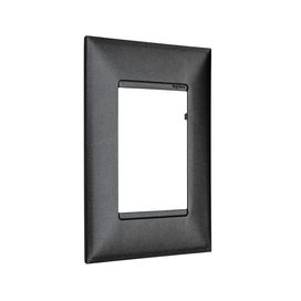 Placa 3p 4x2 Preto Onix Preto Plus+ Pial