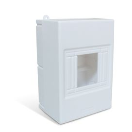 Quadro Distribuição Sobrepor Combi Box para 4 Módulos Din Branco Steck