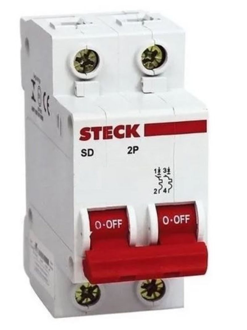 Disjuntor-Bipolar-Serie-SD62-32A-2-Polos-Curva-C-Steck