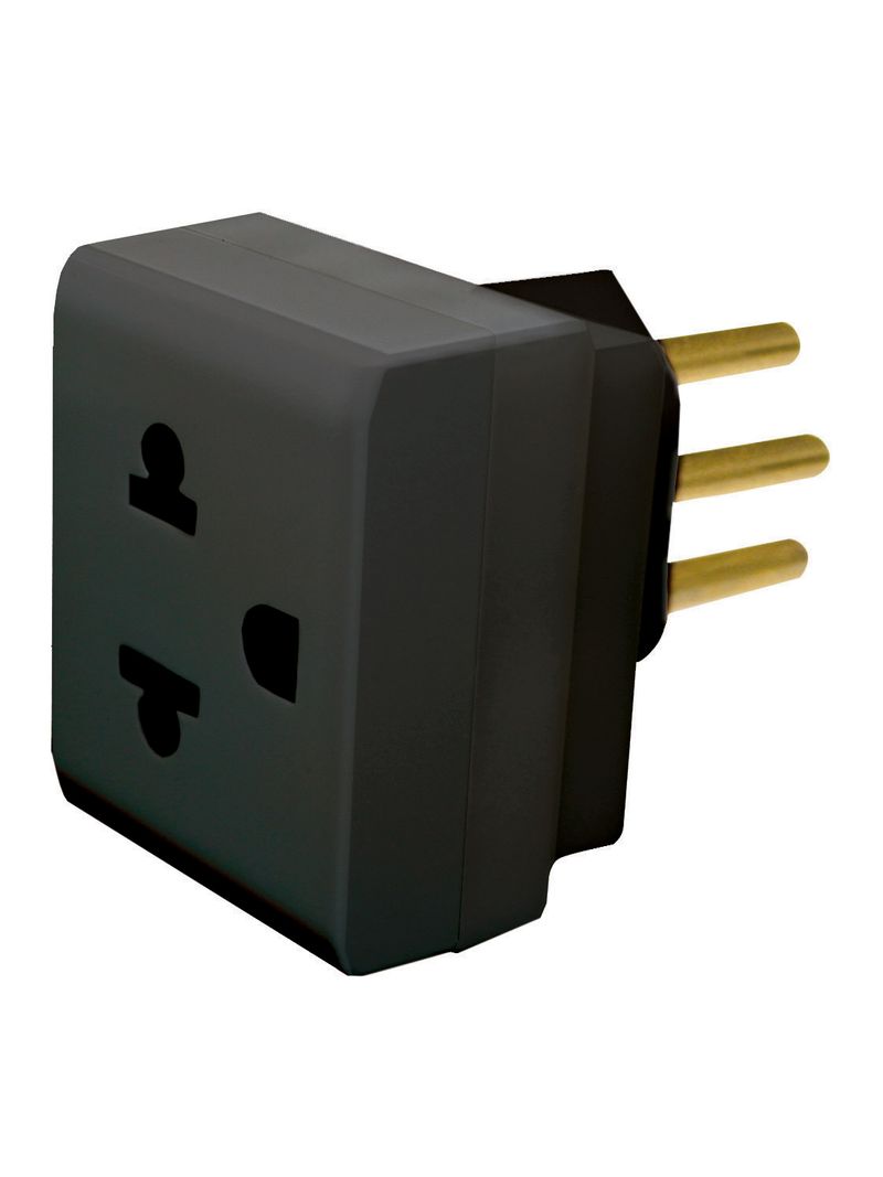 Adaptador-2P-T-10A-250V-PB-690661-Preto-Pial-