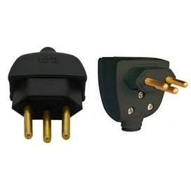 Plug Versátil 2p+T 20a Padrão Brasileiro Axial Lateral 615853 Pial  Preto