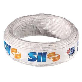 Cabo Flexível 750V 6MM 100M Branco Sil