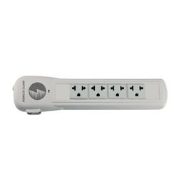 Protetor e Adaptador 4 Tomadas 3m Bivolt Cinza Forceline