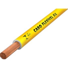 Cabo Flexível 750v 10mm Amarelo 100m Sil