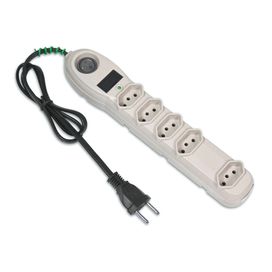 Filtro de  Linha 5 Tomadas Data Sound F. Line Cinza