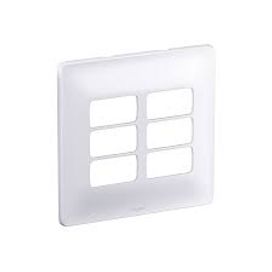 Placa 4x4 3+3p Separados Com Suporte 680177 Zeffia