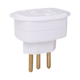 Adaptador Universal 2P+T 10A 250V Branco Daneva