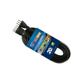 Cordao Prolongador Hard Work 3x0.75 10a 1696 Preto 20m
