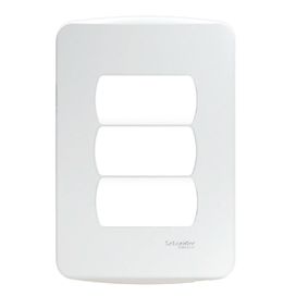 Placa 4x2 3 Postos Miluz Branco Schneider