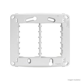 Suporte 4x4 Para 6 Módulos Miluz  Branco