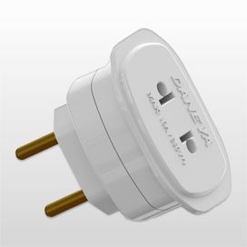 Adaptador Universal 2P 10A 1658 Daneva Branco 250V