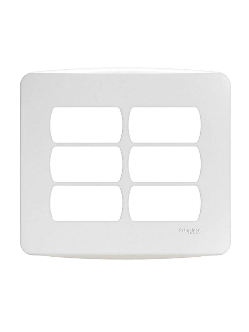 Placa-4x4-6-Postos--Miluz--Branco