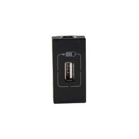 Módulo Carregador USB Preto 1 Entrada 1100MA Plus+ Pial