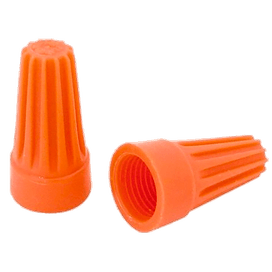Conector de Torção Até 5,5mm 5 Peças Laranja A Santos