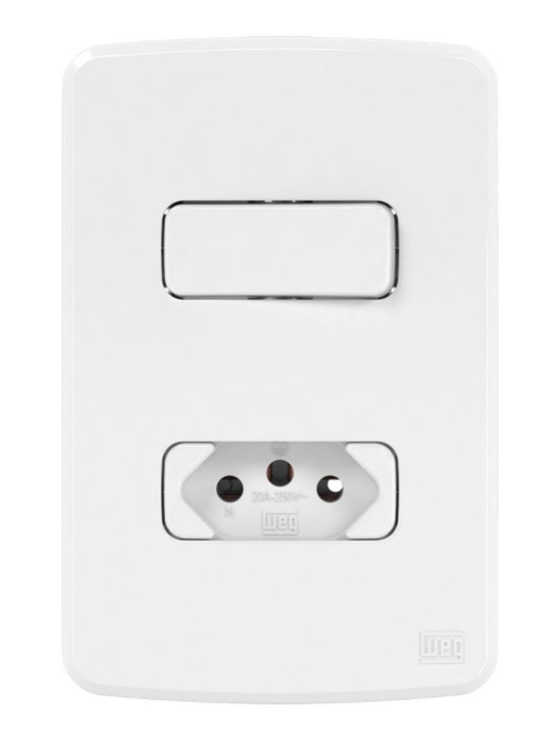 Conjunto-4x2-1Interruptor-Simples-1Tomada-2P-T20A-Branco-Weg-Compose