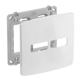 Placa e suporte 4x4"" 2 Postos Branca Weg Composé