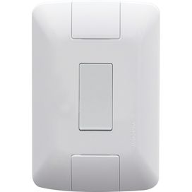 Conjunto Interruptor Simples 6A 250V Aria Branco Tramontina