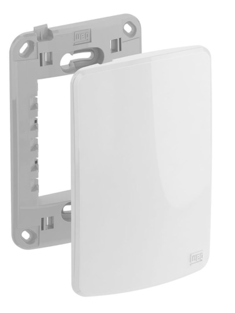 Placa-e-Suporte-4x2-Cega-Branca-Weg-Compose