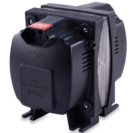 Auto Transformador 1500va Bivolt Slim Premium Preto Force Line