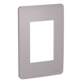 Placa Axis 4X2 com 3 Postos Cinza Schneider Electric