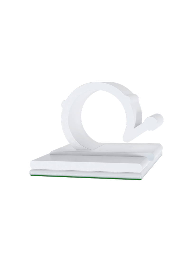 Clip-Adesivo-13MM-com-25-Pecas-5064-Branco-Sfor