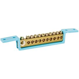 Barramento Neutro 11 Terminais 89mmx119mm Azul Steck