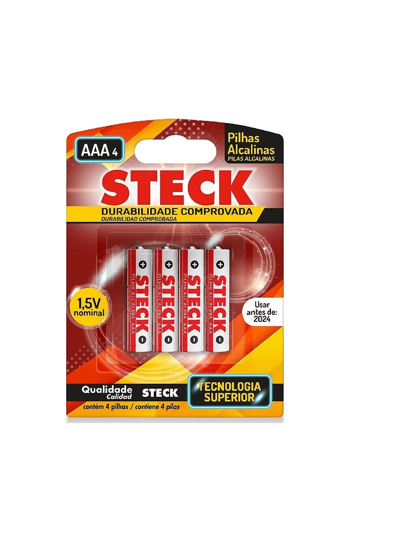 Pilha-Alcalina-1.5v-Tipo-AAA-Pack-com-4-Unidades-Steck