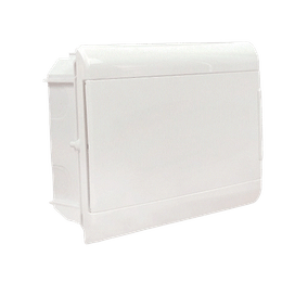 Quadro Distribuição Embutir Ouro Box 12 Módulos Din Branco Steck