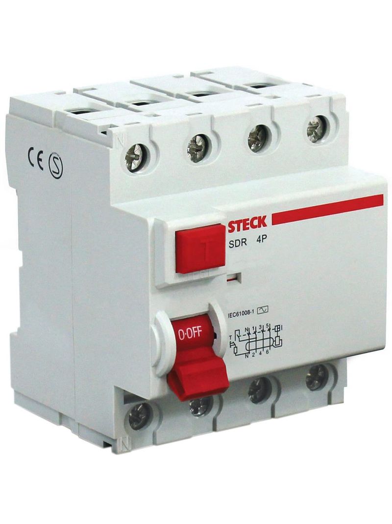 Interruptor-Diferencial-4-Polos-Tetrapolar-100A-Steck