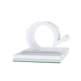 Clip Adesivo 13MM com 4 Peças 4724 Branco Sfor