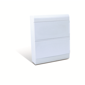 Quadro Distribuição Sobrepor Ouro Box 24 Módulos Din Branco Steck