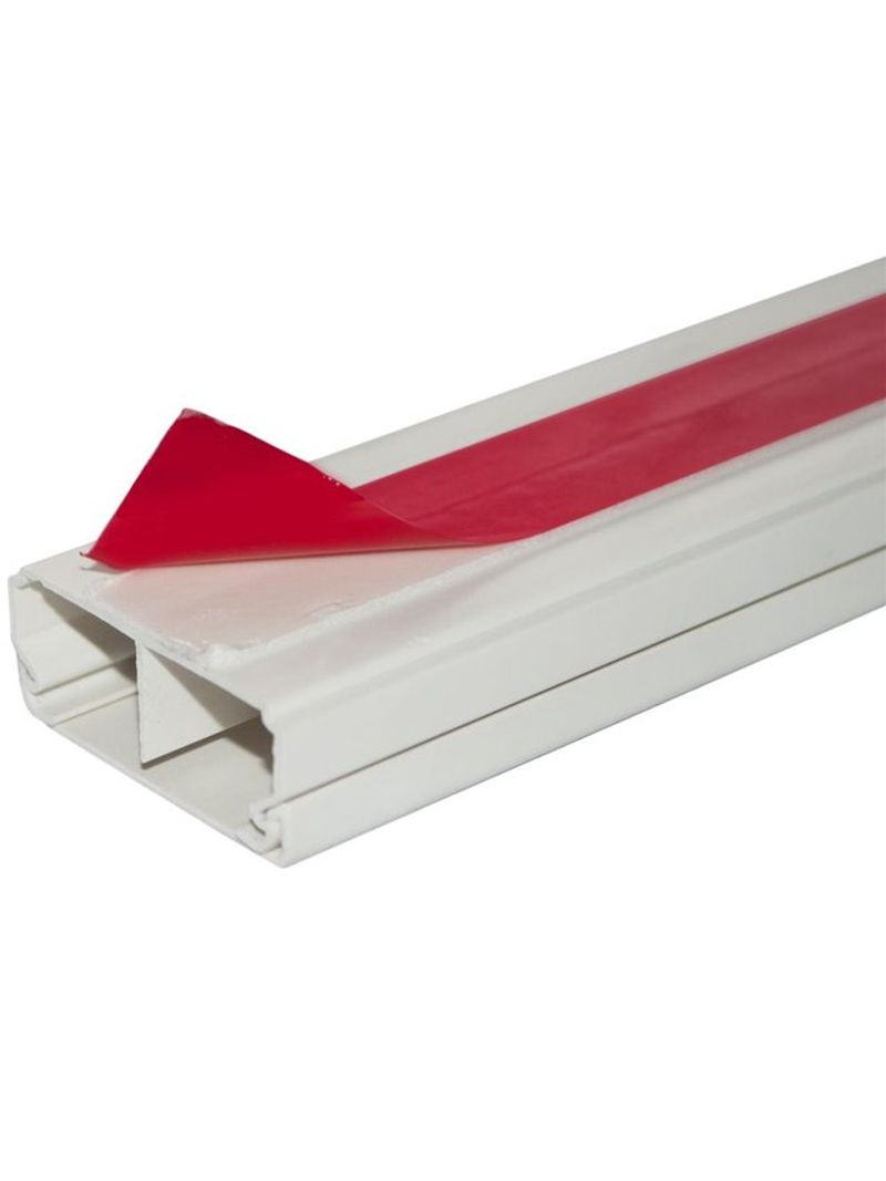 Canaleta-Aparente-Conduteck-40x16-2M-com-Adesivo-Branco-Steck