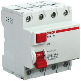 Interruptor Diferencial 4 Polos Tetrapolar 125A Steck