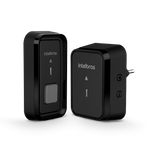 Campainha-Sem-Fio-com-Bateria-Cib-101-Preto-Intelbras