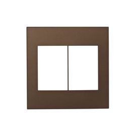 Placa 4x4 3+3 Postos Arteor Dark Bronze Pial