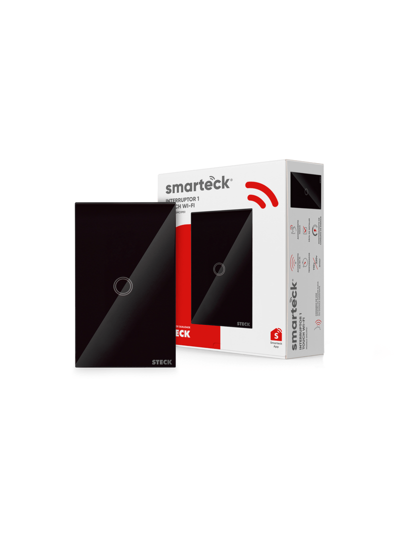 Interruptor-4x2-1M-Touch-WI-FI-Smarteck-Preto-Bivolt-Steck