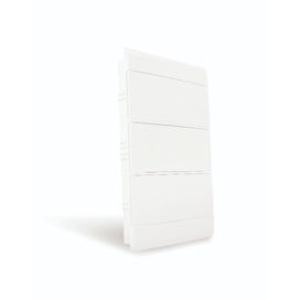 Quadro Distribuição Embutir Ouro Box 36 Módulos Din Branco Steck