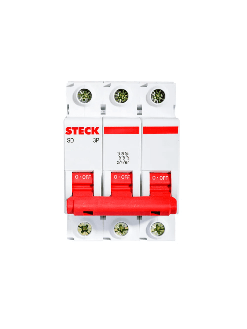 Disjuntor-Tripolar-Serie-SD3-100A-3-Polos-Curva-C-Steck