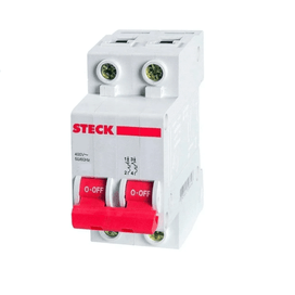 Disjuntor Bipolar Série SD62 50A 2 Polos Curva C Steck