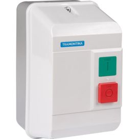 Chave de Partida Trifásica TRQ3-5,5P 0.63-1A Cinza Claro Tramontina