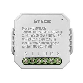 Módulo para Interruptor Interno Mini Smarteck Branco Steck