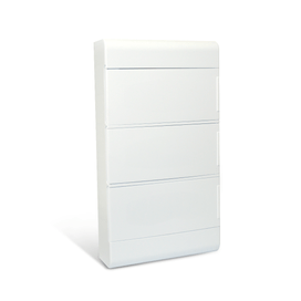 Quadro Distribuição Sobrepor Ouro Box 36 Módulos Din Branco Steck