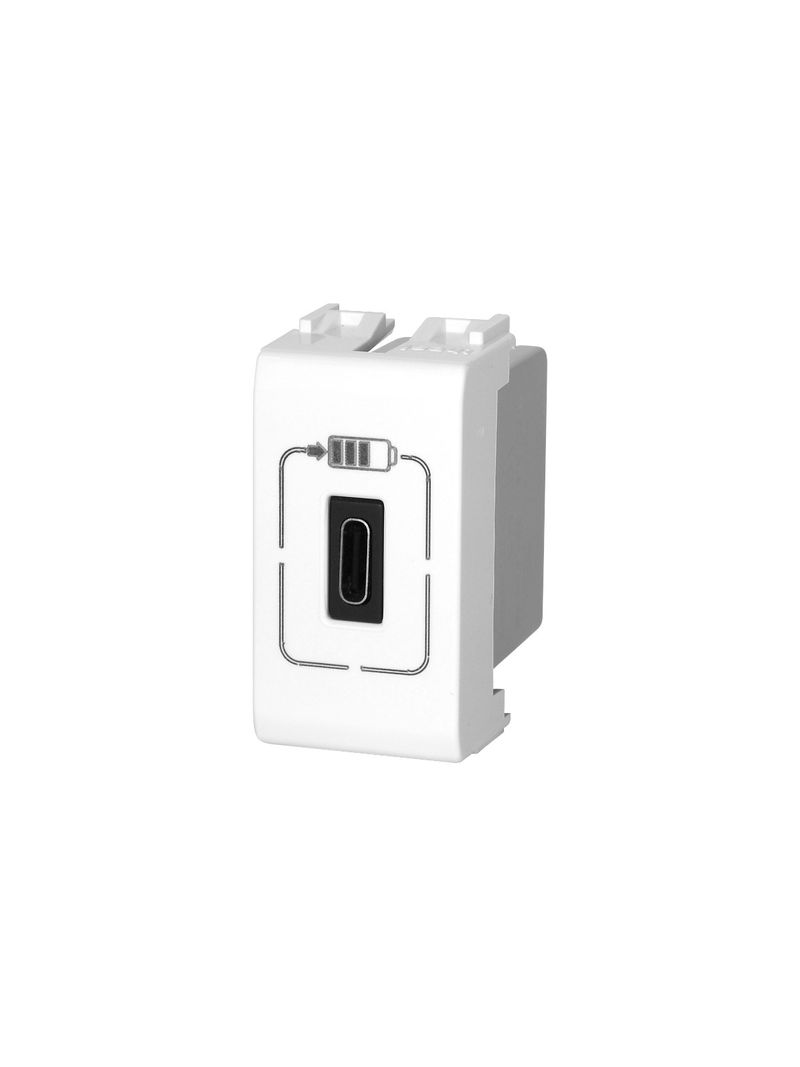 Modulo-Carregador-1-USB-Tipo-C-Thesi-Branco-Pial