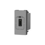 Modulo-Carregador-1-USB-Tipo-C-Cinza-Pial