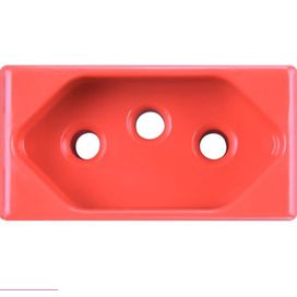 Módulo Tomada 2P+T 20A Liz Vermelho Tramontina