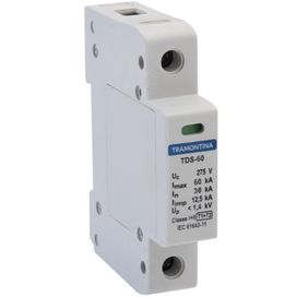 Dispositivo de Proteção TDS-60 1P 60KA 275V Classe I+II Cinza Claro Tramontina