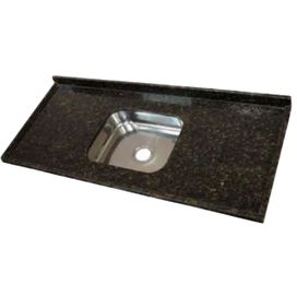 Bancada Stand Nero 120x55 Verde Ubatuba Legg Mármore