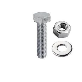 Parafuso Sextavado Unc 1/4 x 2 Com Porca Arruela Bemfixa