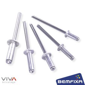 Rebite Alumínio 4,0X15mm Com 15 Peças Bemfixa