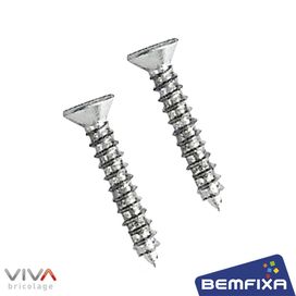 Paraf Para Dobradiça 4,2X25Mm Com 20 Peças Preto